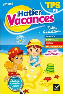 Couverture_Hatier vacances, TPS vers la PS, 2-3 ans