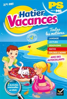 Couverture_Hatier vacances, PS vers la MS, 3-4 ans