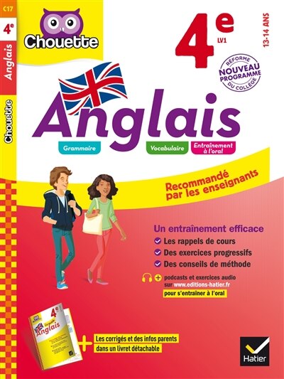 Front cover_Anglais 4e, 13-14 ans : nouveau programme