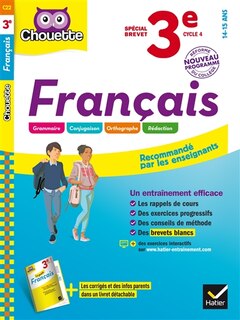 Couverture_Fran&ccedil;ais 3e, cycle 4, 14-15 ans