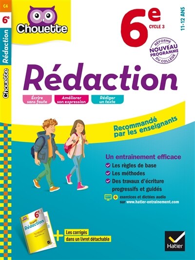 Front cover_R&eacute;daction 6e, cycle 3, 11-12 ans