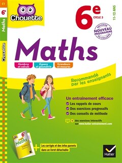 Front cover_Maths 6e, 11-12 ans