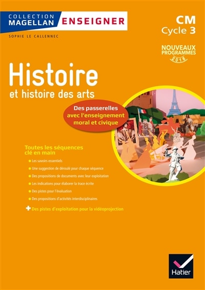 Couverture_Histoire et histoire des arts, des passerelles avec l'enseignement moral et civique : CM, cycle 3 : nouveaux programmes 2016