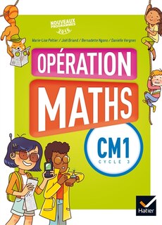 Front cover_Opération maths CM1, cycle 3