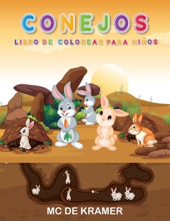 Front cover_Conejos Libro de colorear para niños