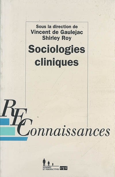 Front cover_SOCIOLOGIES CLINIQUES