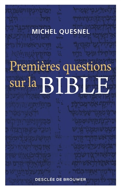Couverture_Premi&egrave;res questions sur la Bible