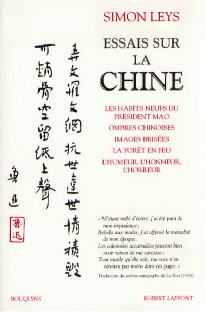 Front cover_Essais sur la Chine