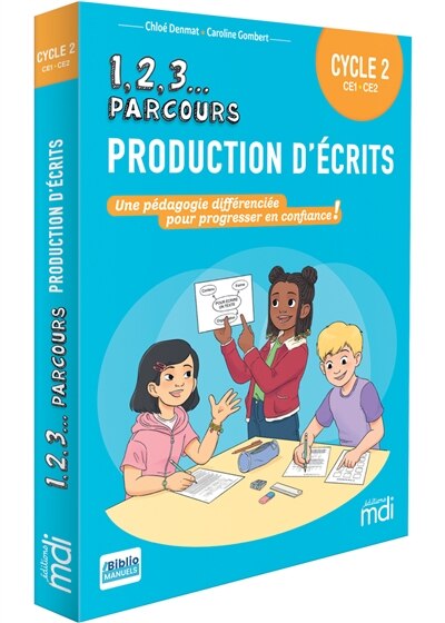 Couverture_1, 2, 3... parcours, production d'écrits CE1, CE2, cycle 2