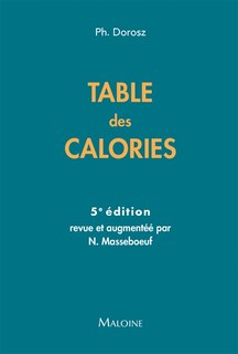 Couverture_Table des calories