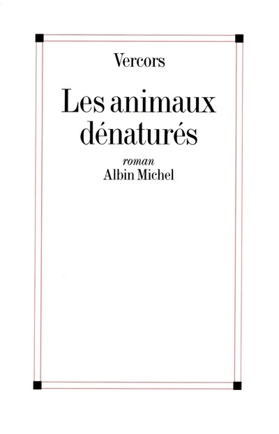 Couverture_Les animaux dénaturés