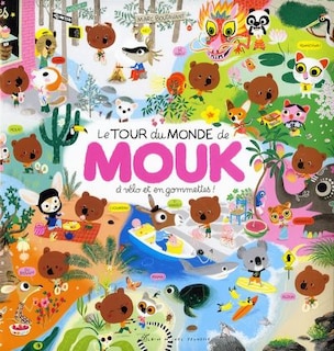 Couverture_Le tour du monde de Mouk à vélo et en gommettes !