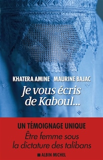Front cover_Je vous écris de Kaboul...