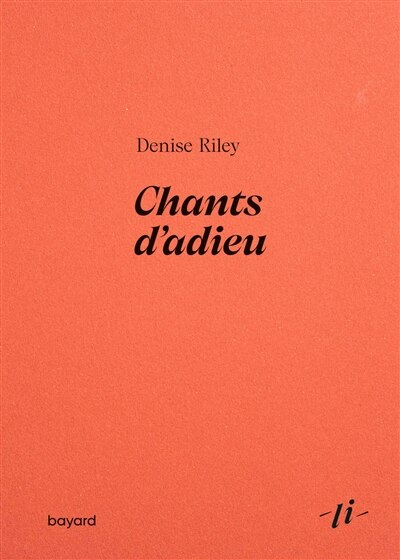 Front cover_Chants d'adieu