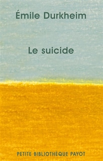 Front cover_Le suicide