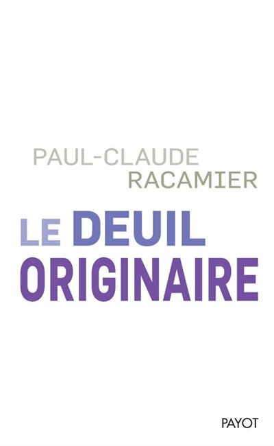 Front cover_Le deuil originaire