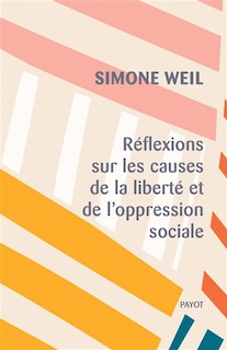 Front cover_Réflexions sur les causes de la liberté et de l'oppression sociale