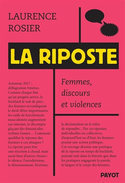 Couverture_La riposte : femmes, discours et violences