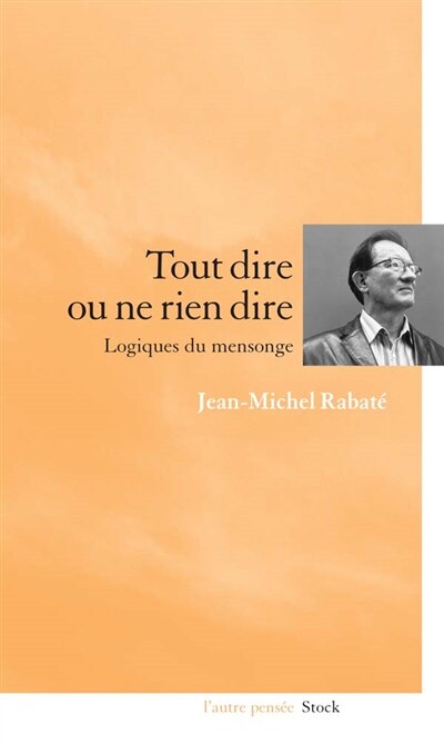 Front cover_Tout dire ou ne rien dire