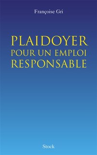 Front cover_Plaidoyer pour un emploi responsable