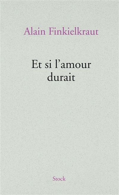 Front cover_Et si l'amour durait