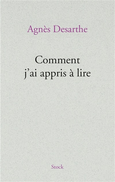 Front cover_Comment j'ai appris à lire