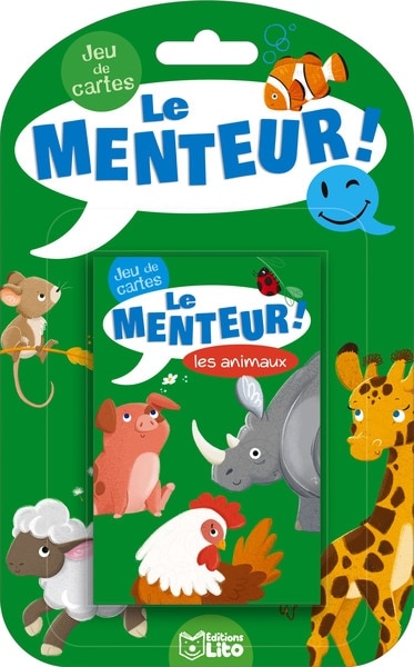 Jeu de cartes Le menteur : les animaux
