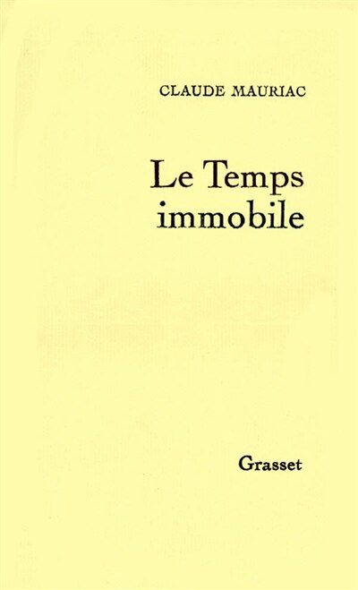 Couverture_Le Temps immobile