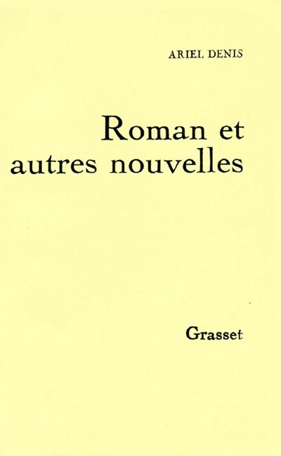 Couverture_Roman et autres nouvelles