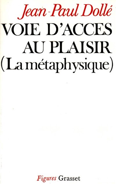 Front cover_Voie d'accès au plaisir