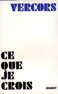 Front cover_CE QUE JE CROIS