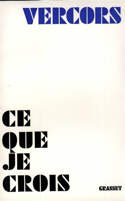 Front cover_CE QUE JE CROIS
