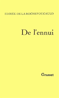 Front cover_De l'ennui