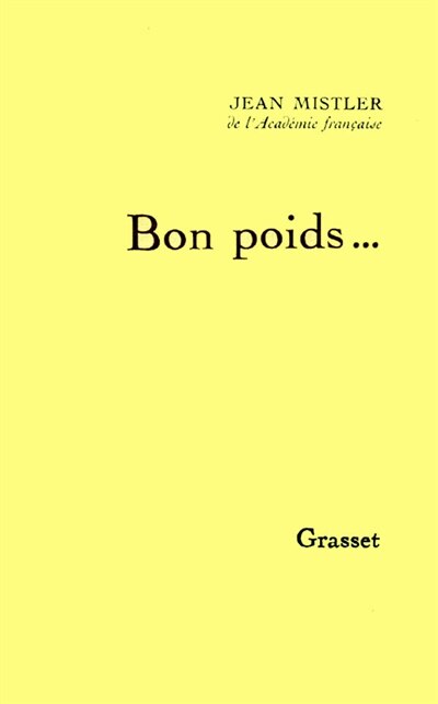 Front cover_Bon poids