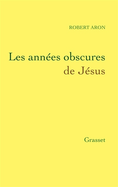 Couverture_Les années obscures de Jésus