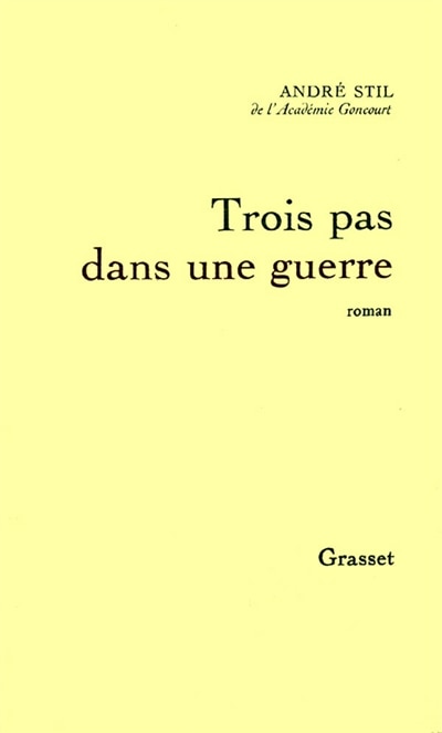 Front cover_Trois pas dans une guerre