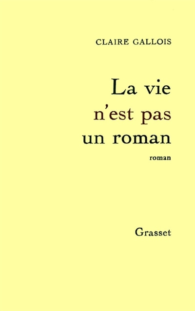 Front cover_La Vie n'est pas un roman