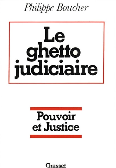 Front cover_Le Ghetto judiciaire