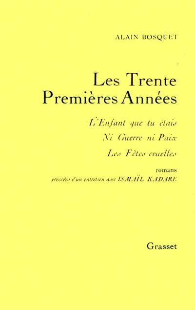 Front cover_Les Trente premières années