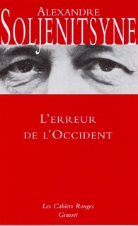 Couverture_L' erreur de l'Occident
