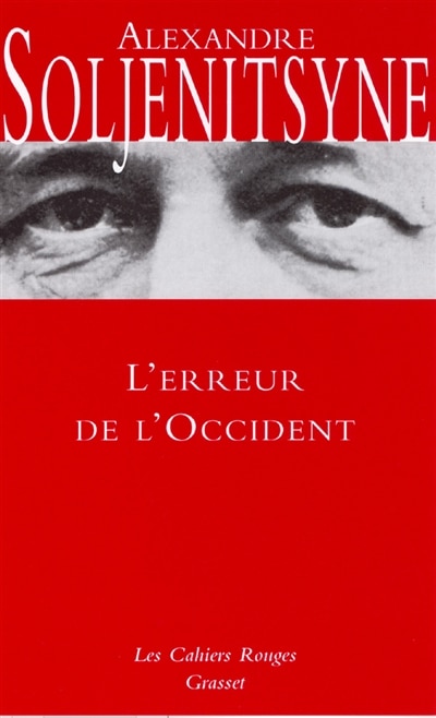 Couverture_L' erreur de l'Occident