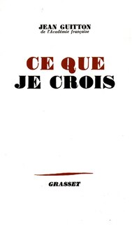Front cover_Ce que je crois