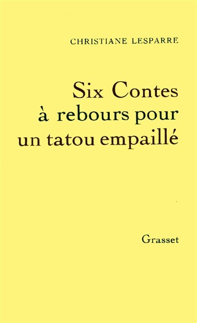 Couverture_Six contes à rebours pour un tatou empaillé