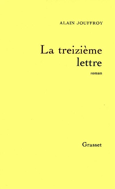 Front cover_La Treizième lettre
