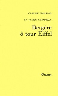 Couverture_Bergère, ô Tour Eiffel
