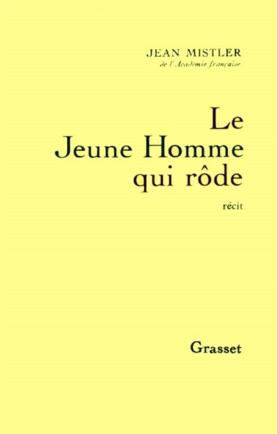 Front cover_Le Jeune homme qui rôde
