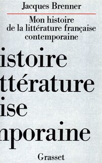 Couverture_Mon histoire de la littérature française contemporaine