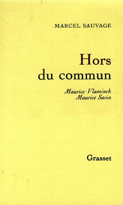 Front cover_Hors du commun