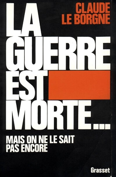 Couverture_La Guerre est morte