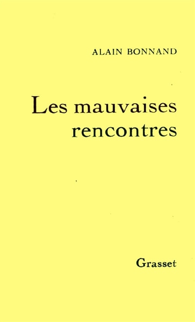 Front cover_Les mauvaises rencontres